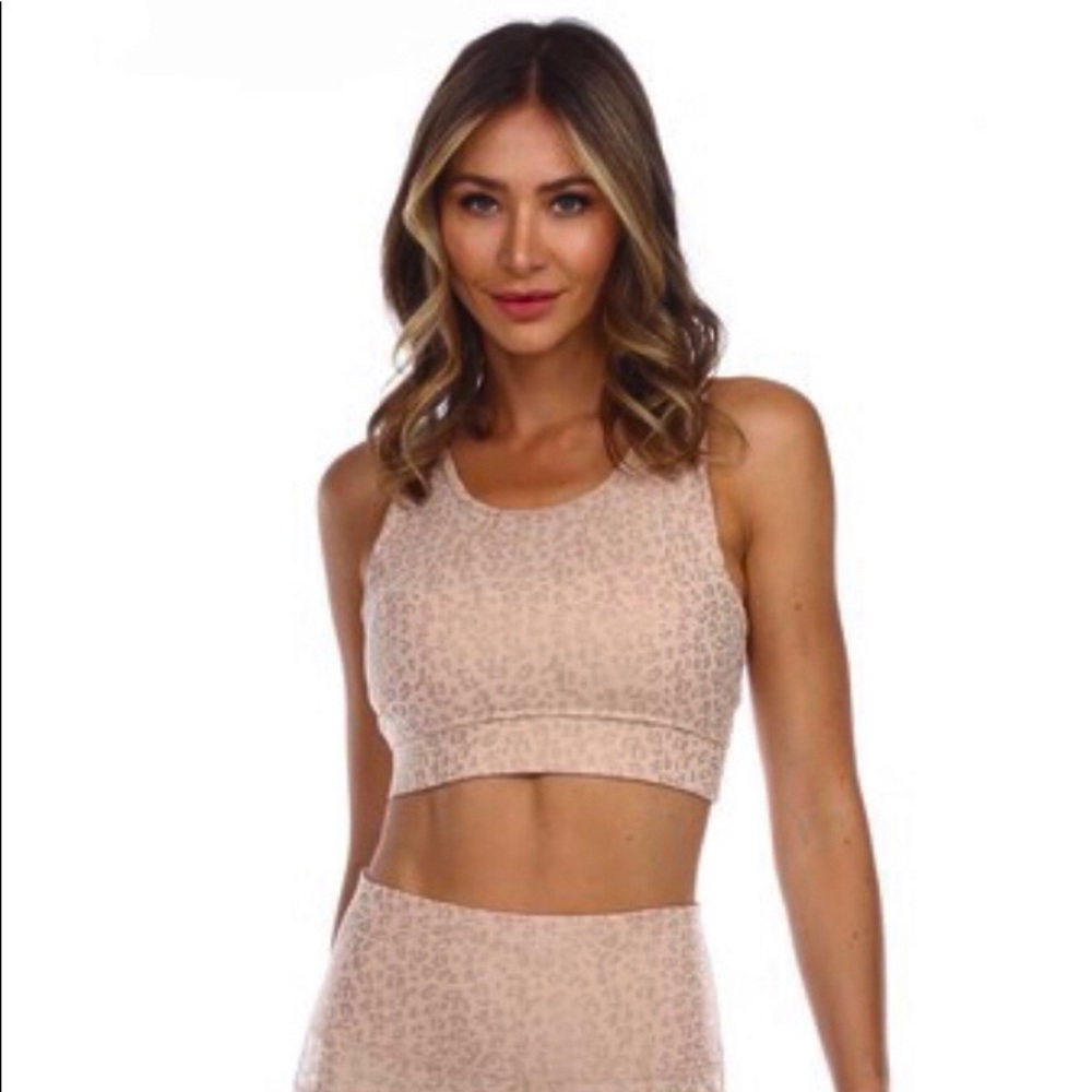 NWT LA Society leopard athletic set
